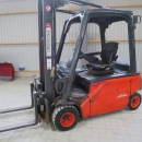 4555 Linde E20 forklift with box turner / rotator