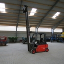 4555 Linde E20 forklift with box turner / rotator