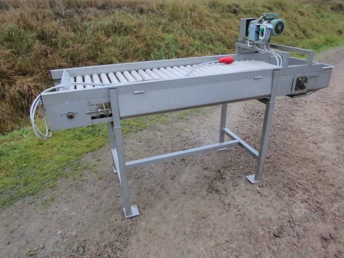 5124 EMVE Roller table 1800x550 mm Stainless steel