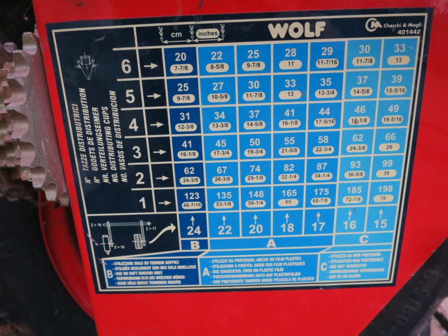 4910 Checch & Magli Wolf 4 rad planteringsmaskin