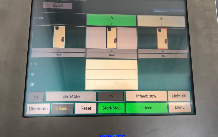 5845 Newtec Celox potato optical sorter