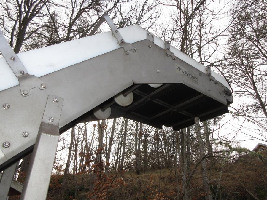 6135 VPL elevator 3700+700x550 mm Rostfritt utförande
