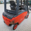 4555 Linde E20 forklift with box turner / rotator