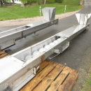 6291 screw feeder auger  6400x250 mm Stainles steel 
