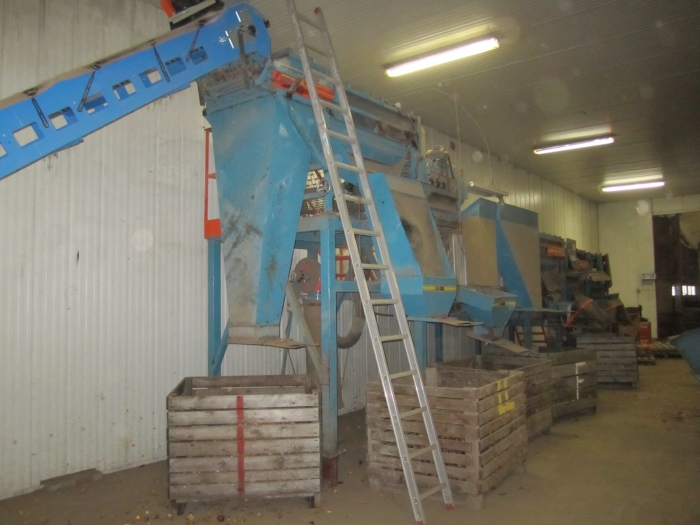3286 EMVE potato screen grading sorting line