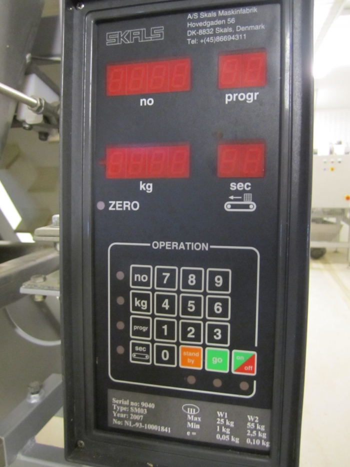 3217 SKALS Automatische Wiege Edelstahl 1-50 kg Jahre 2007
