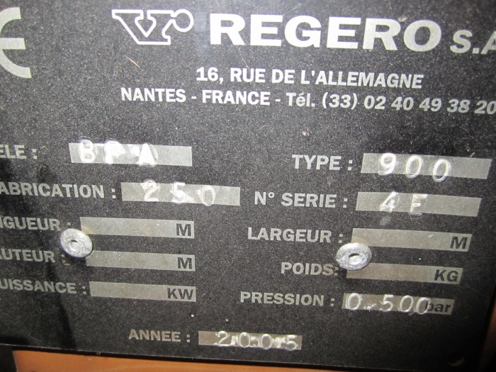 3384 REGERO Steam Sterilisation machine stationary