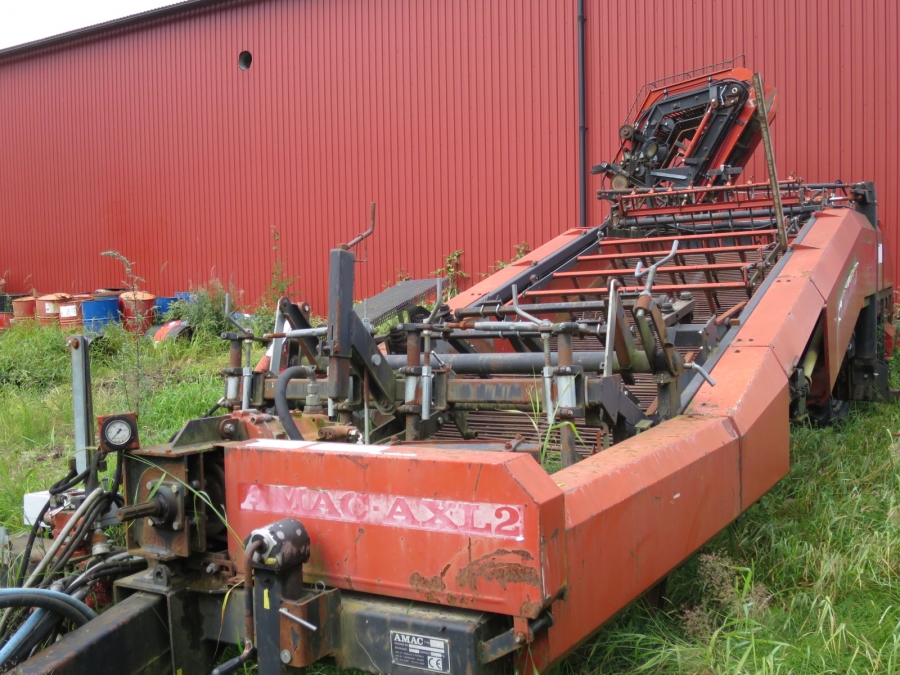 4163 Amac potato harvester 2 row with elevator