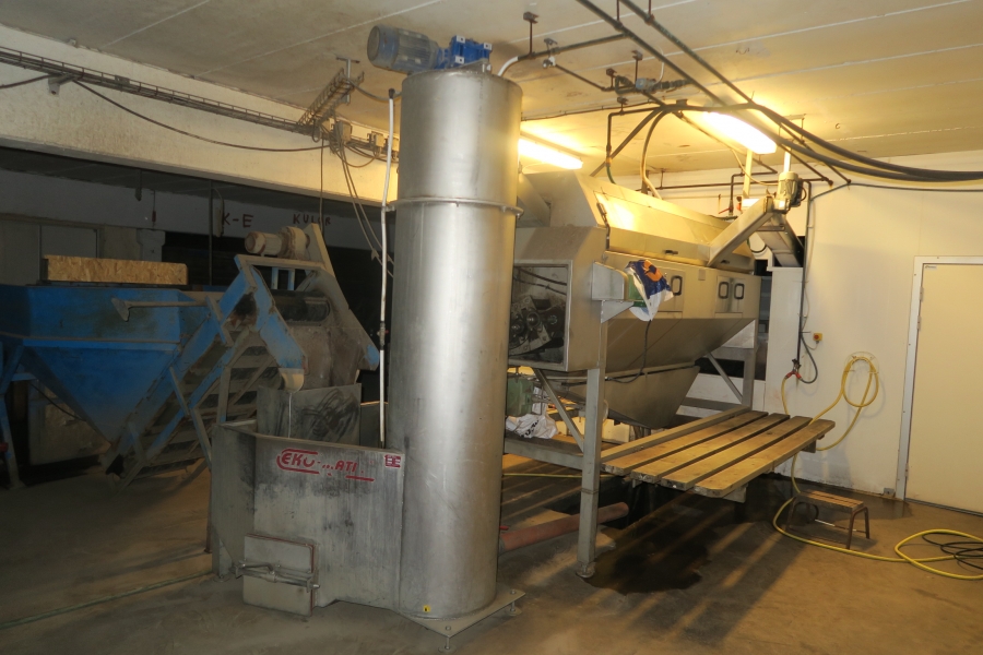 5158 PPM Karborund Schälmaschine 3 M / oder Komplettlinie