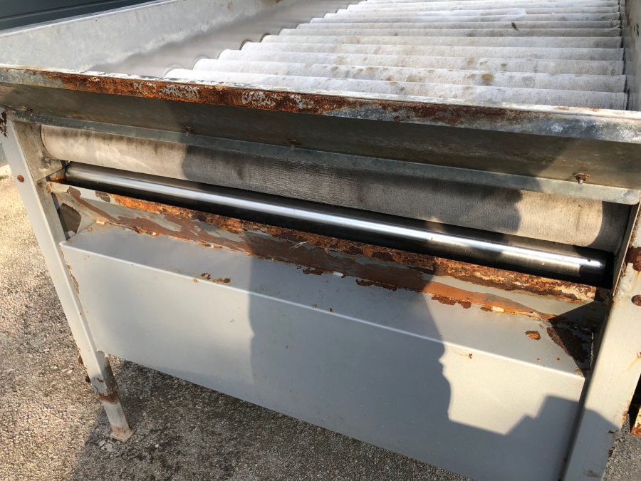 5449 Skals felt drier table 16 roller 1,2m wide