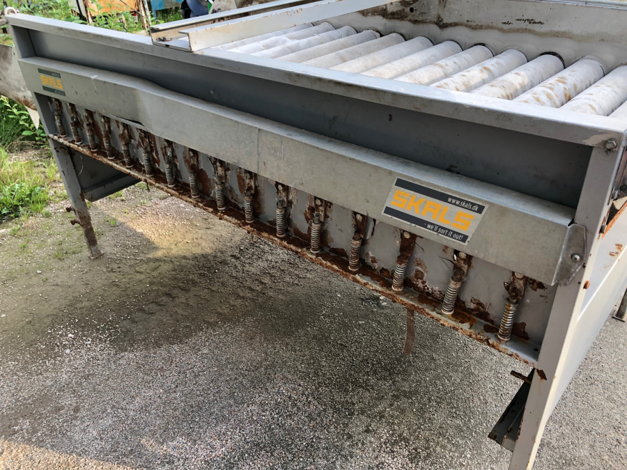 5449 Skals felt drier table 16 roller 1,2m wide