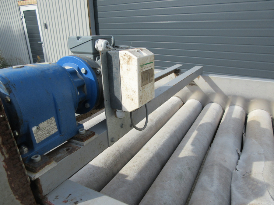 5449 Skals felt drier table 16 roller 1,2m wide