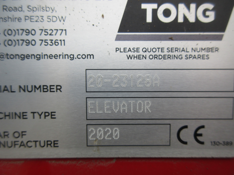 5497 Tong elevator 2300x750 mm. +700 mm Swahn