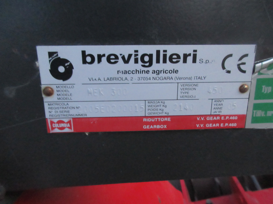 5581 Breviglieri power harrow 4,5 m