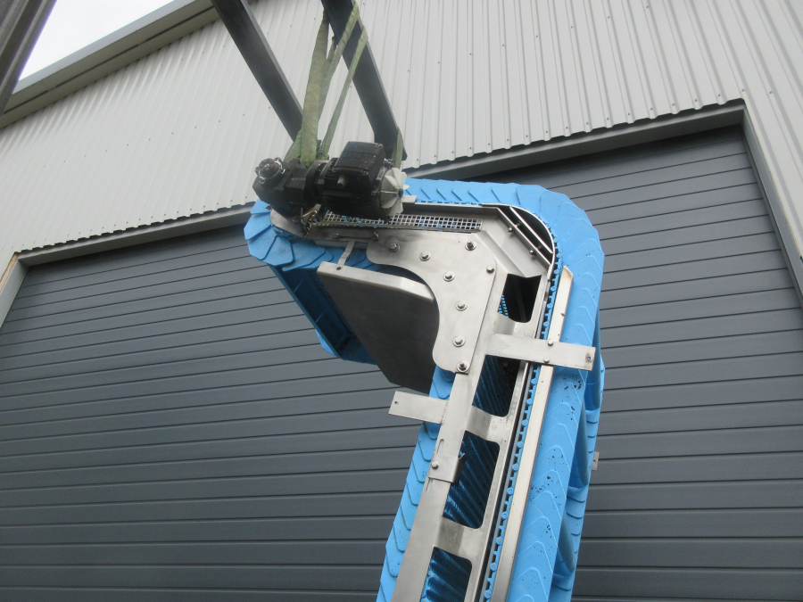 5682 Vertikal Elevator Förderband Edelstahl