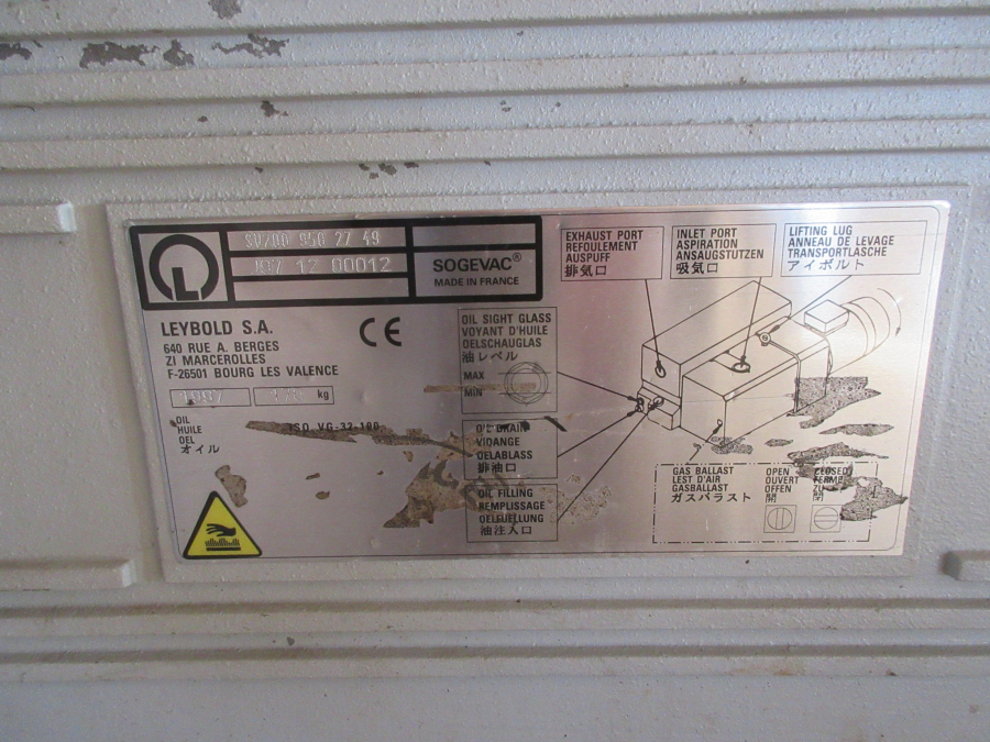 5689 Sogevac SV200 vacuum pump