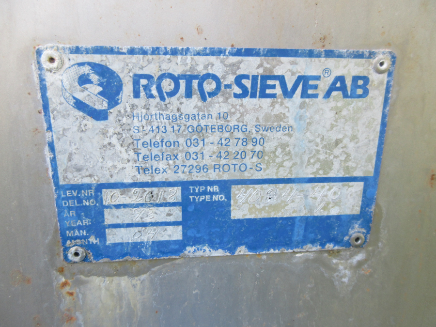 5875 Roto-sieve drum screen 