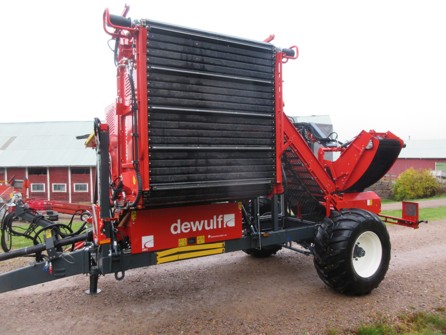 5896 Dewulf GBC carrot harvester with bunker