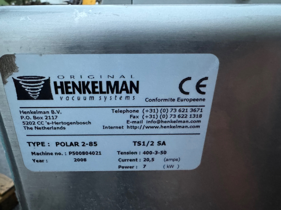 6093 Henkelman vacuum chamber double