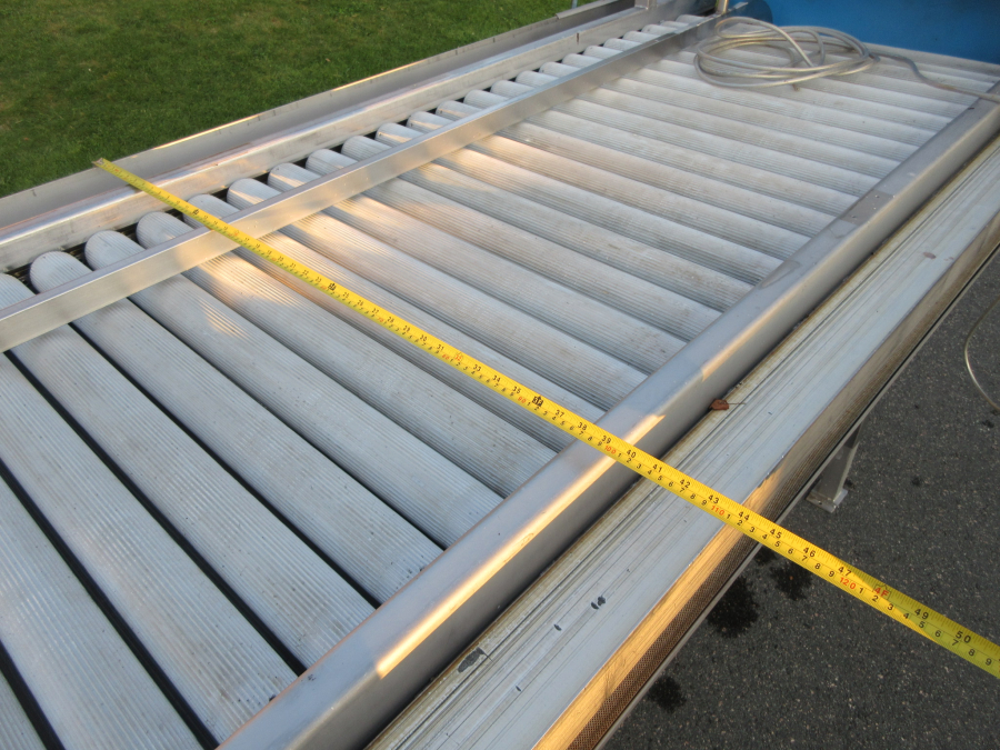 6176 PPM roller inspection table stainless steel