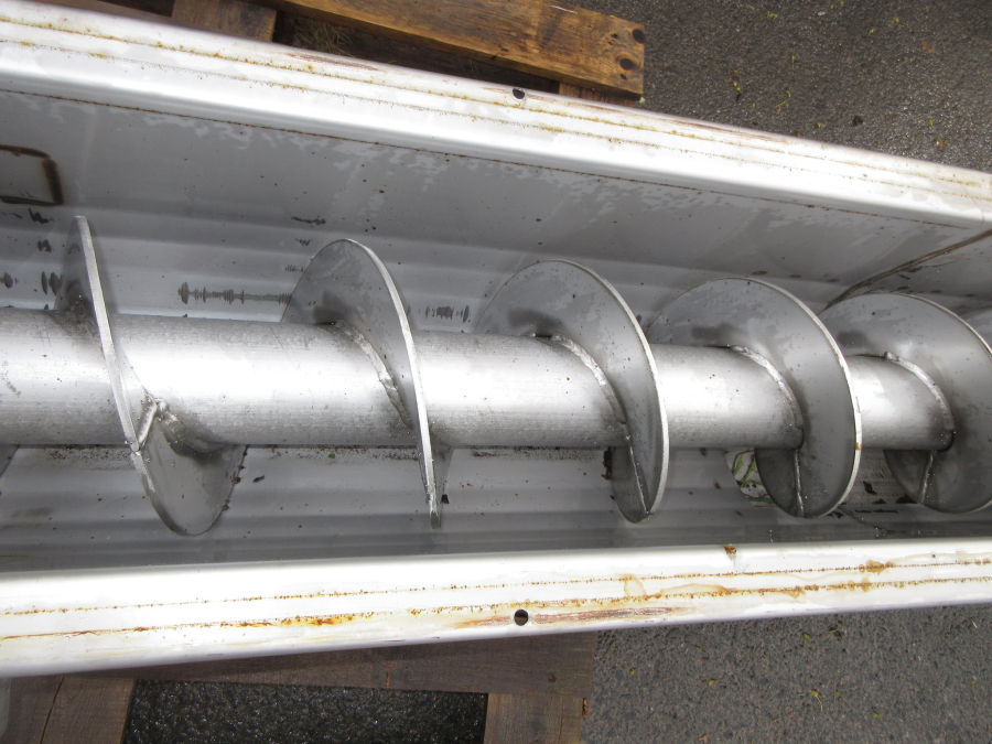 6291 screw feeder auger  6400x250 mm Stainles steel 