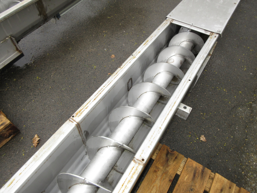 6291 screw feeder auger  6400x250 mm Stainles steel 
