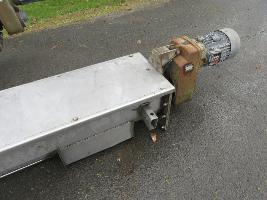 6291 screw feeder auger  6400x250 mm Stainles steel 