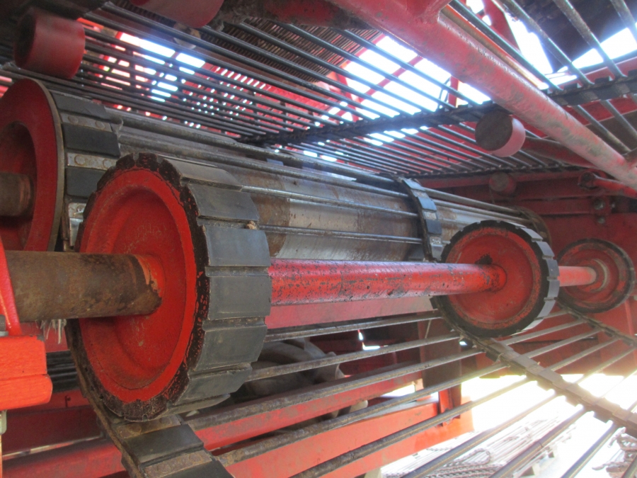 3636 Dewulf RDT superia 2 row potato harvester with bunker