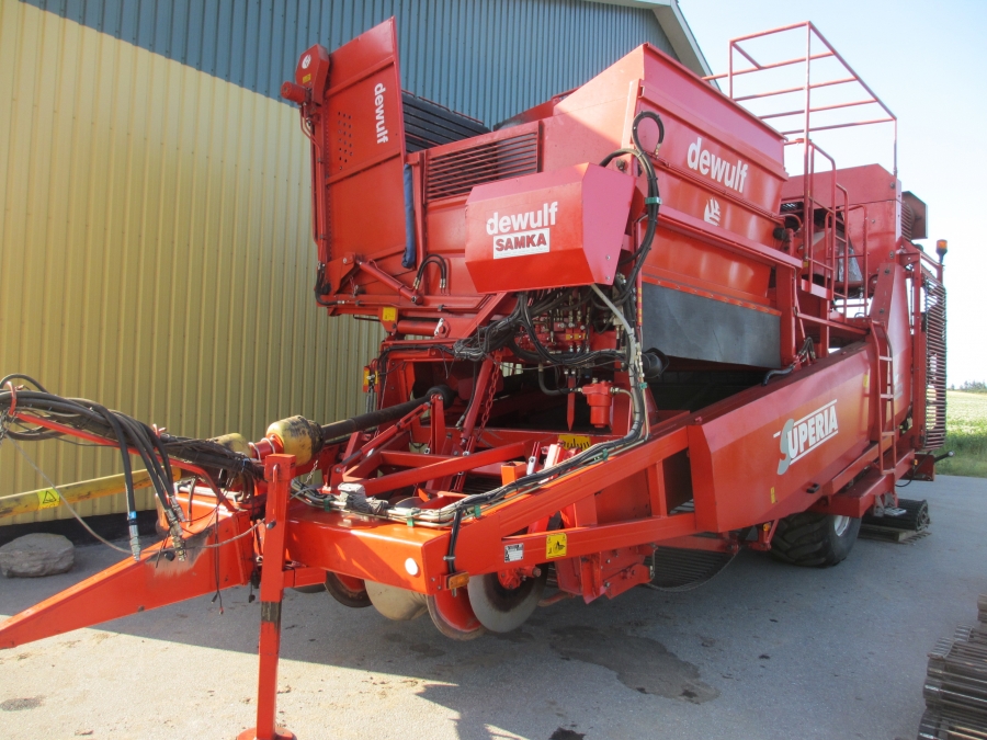 3636 Dewulf RDT superia 2 row potato harvester with bunker