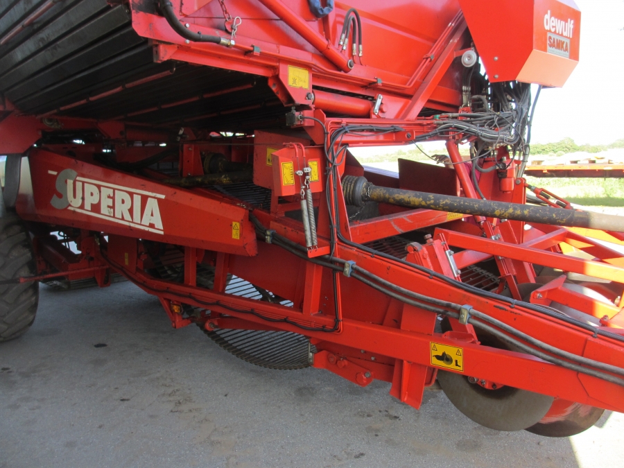 3636 Dewulf RDT superia 2 row potato harvester with bunker