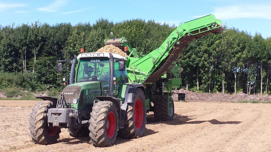 3801 AVR spirit 8200 2 row potato harvester